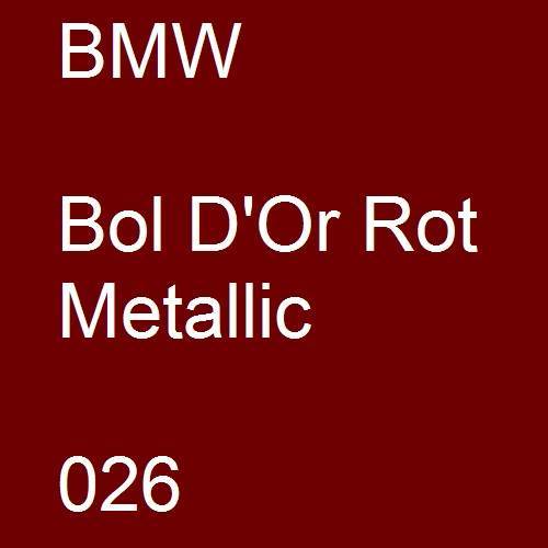 BMW, Bol D' ore Rot Metallic, 026.